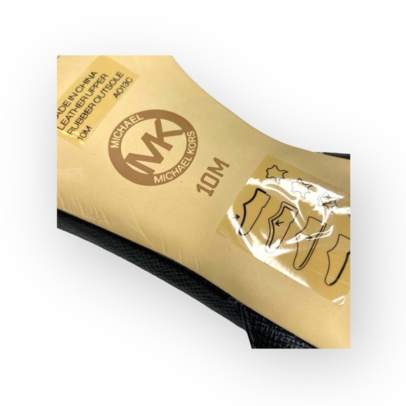 Michael Kors ᪥ Bridget Saffiano Leather Stiletto Ankle Strap Sandal ᪥ B+W ᪥ 10M - Picture 14 of 17